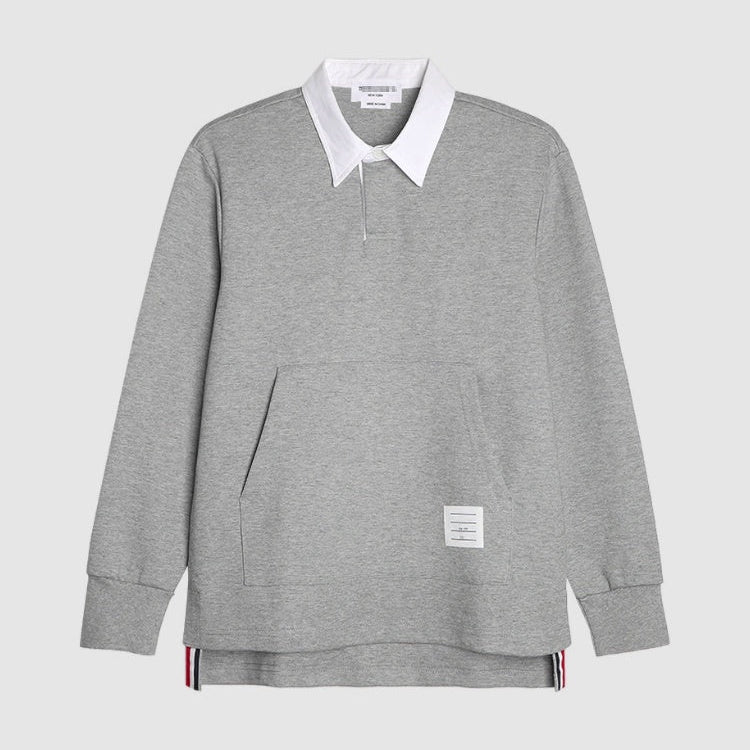Polo-neck sweatshirt