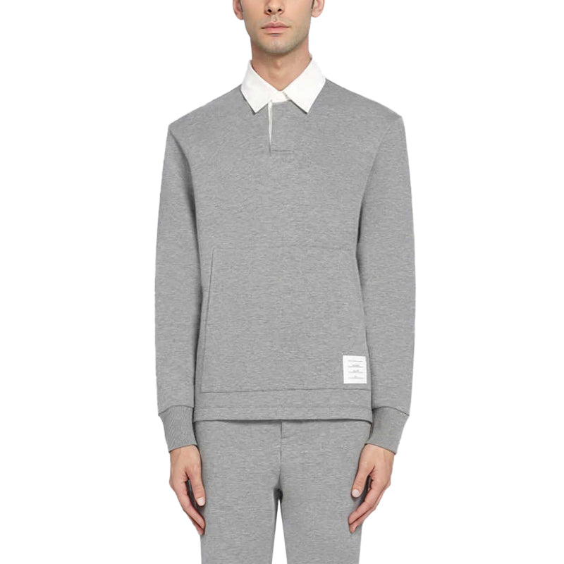 Polo-neck sweatshirt