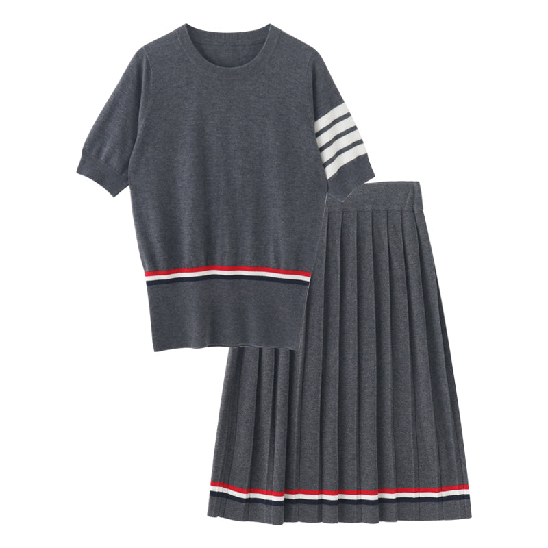 2025  Knitted skirt suit