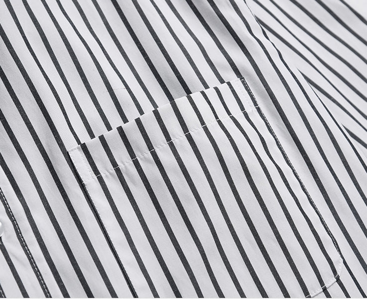 2025 striped business shirt