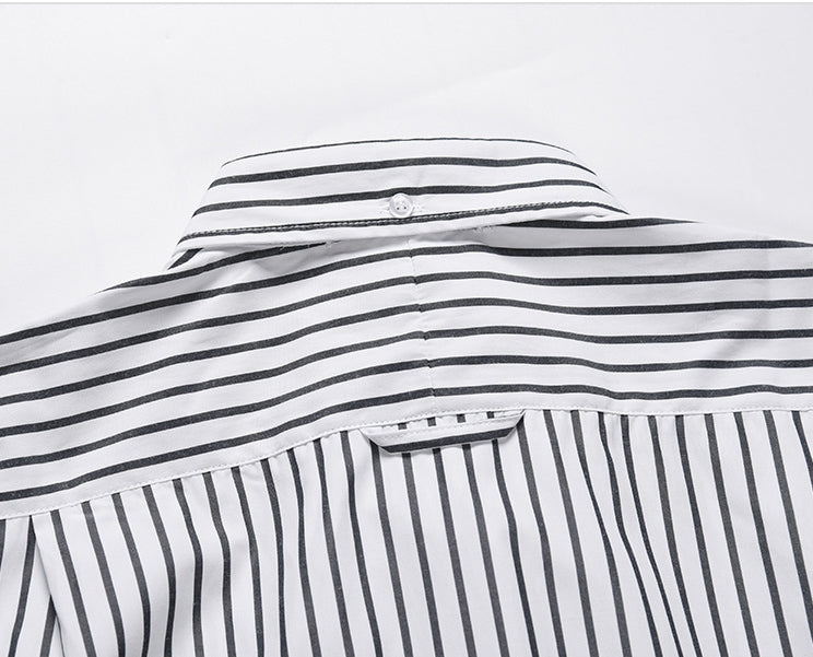 2025 striped business shirt