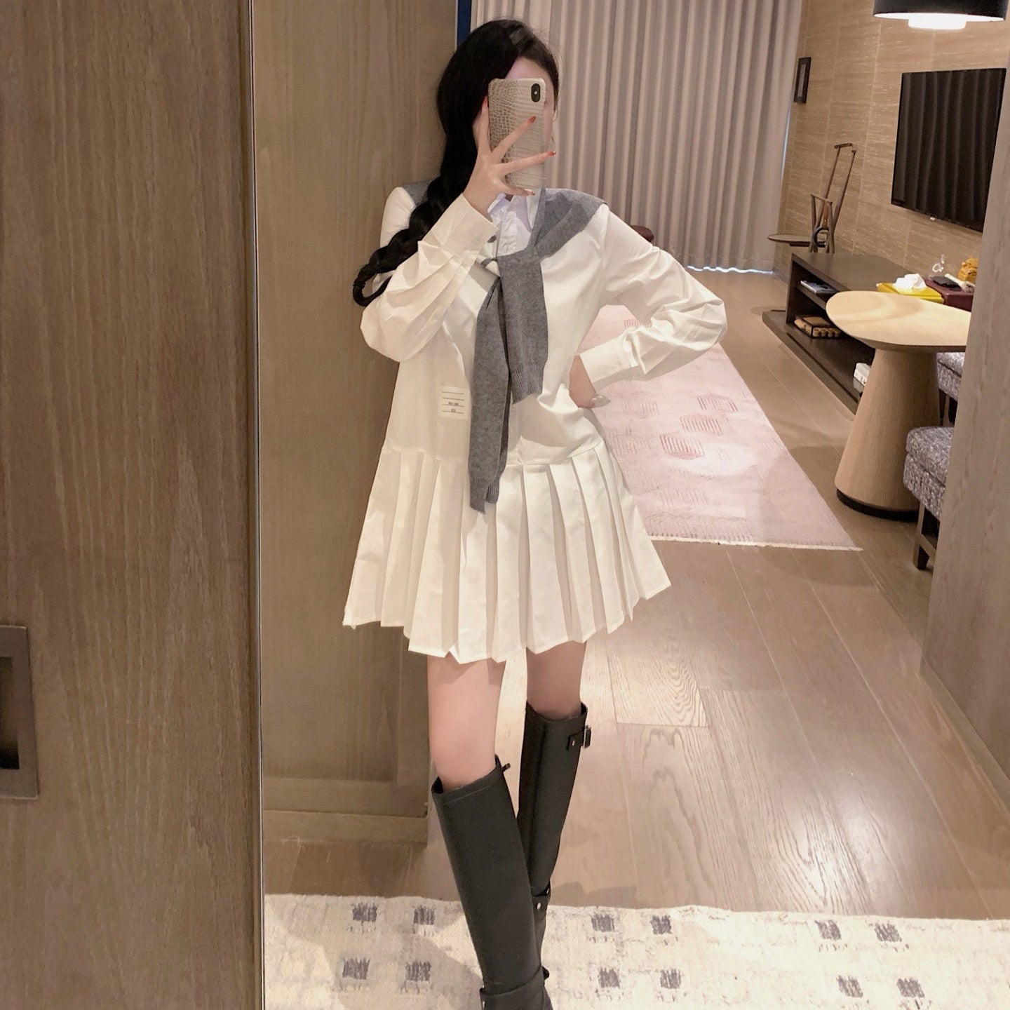 2025 Two-piece pleated skirt