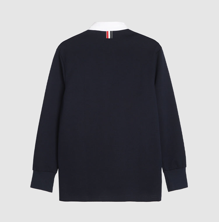 Polo-neck sweatshirt