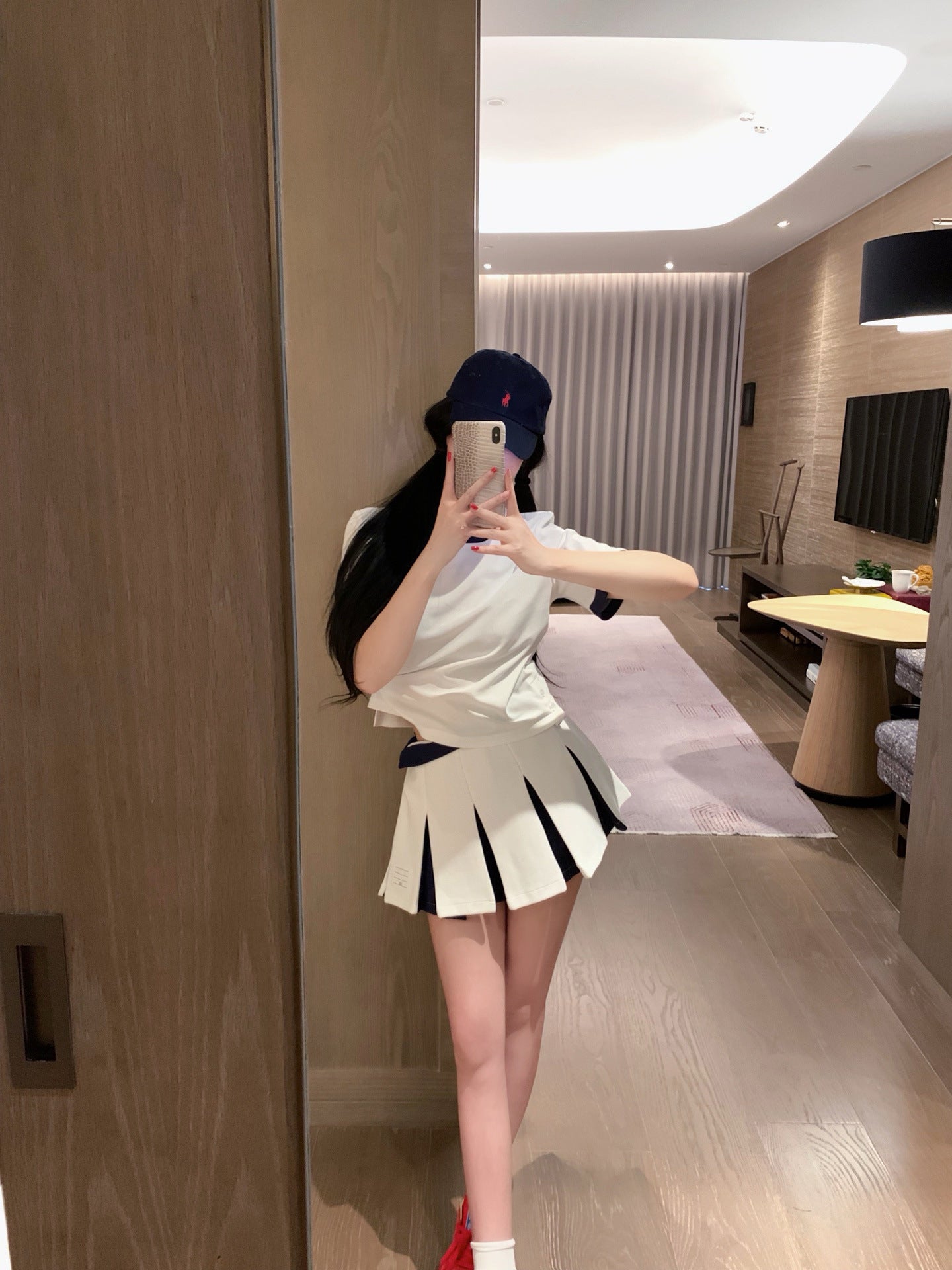2025ss T-shirt pleated skirt