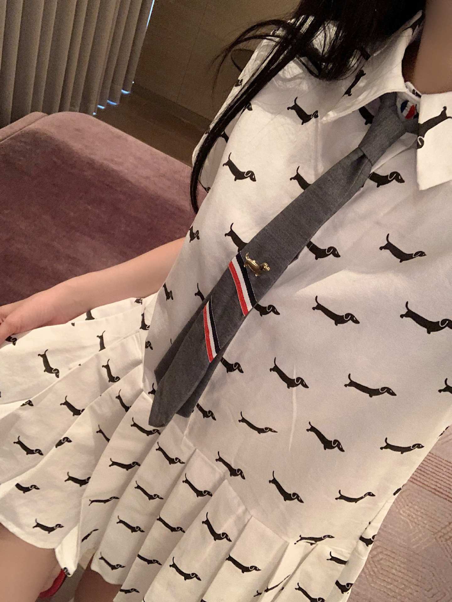 2025ss Puppy Tie Dress