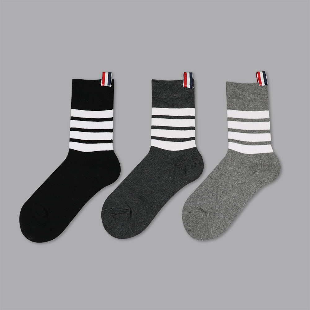 2025 Four stripe socks