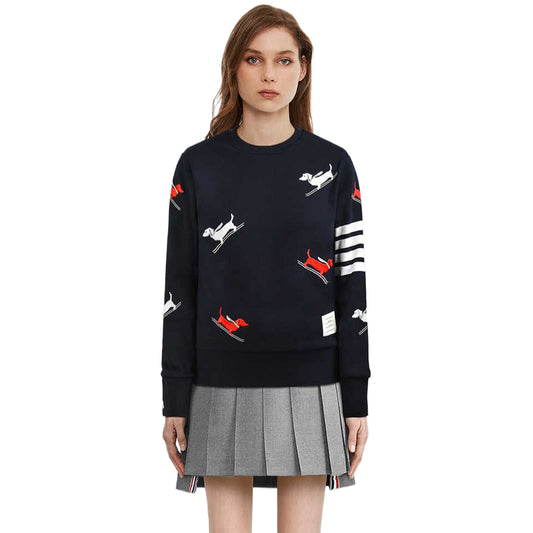 Puppy Embroidery Sweatshirt