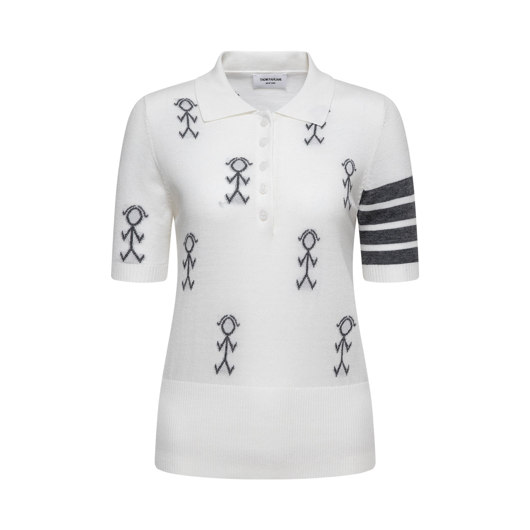 Women Stickman POLO shirt