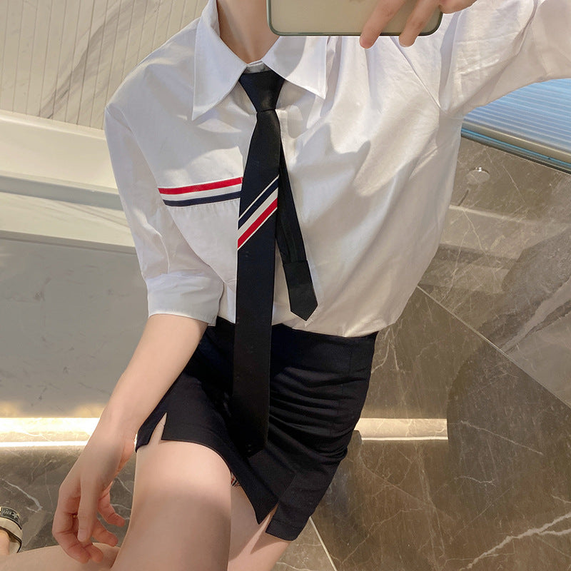 Tie short sleeves