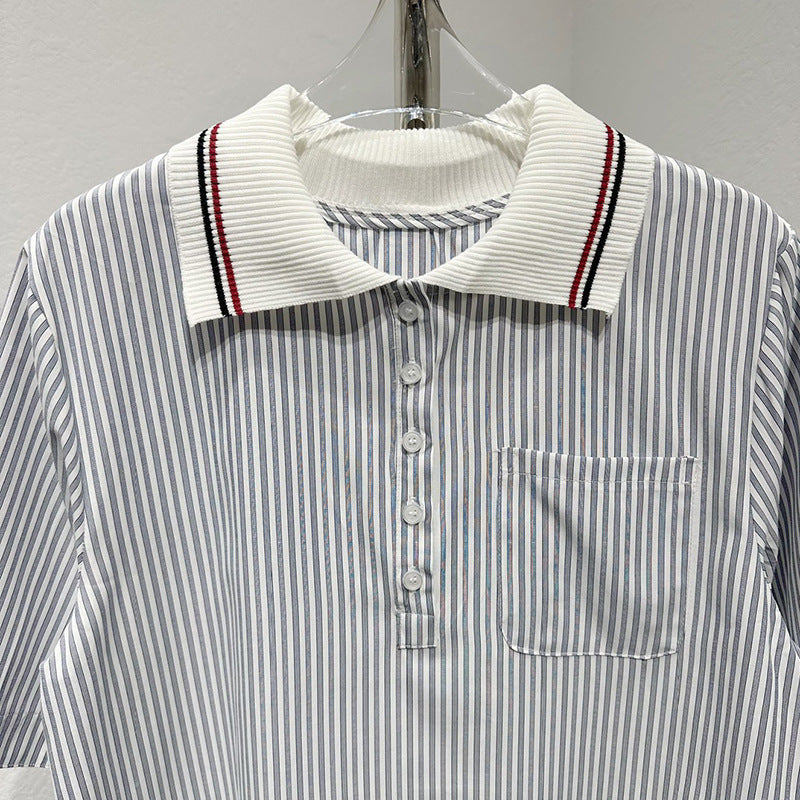 2025  Striped Shirt Dress