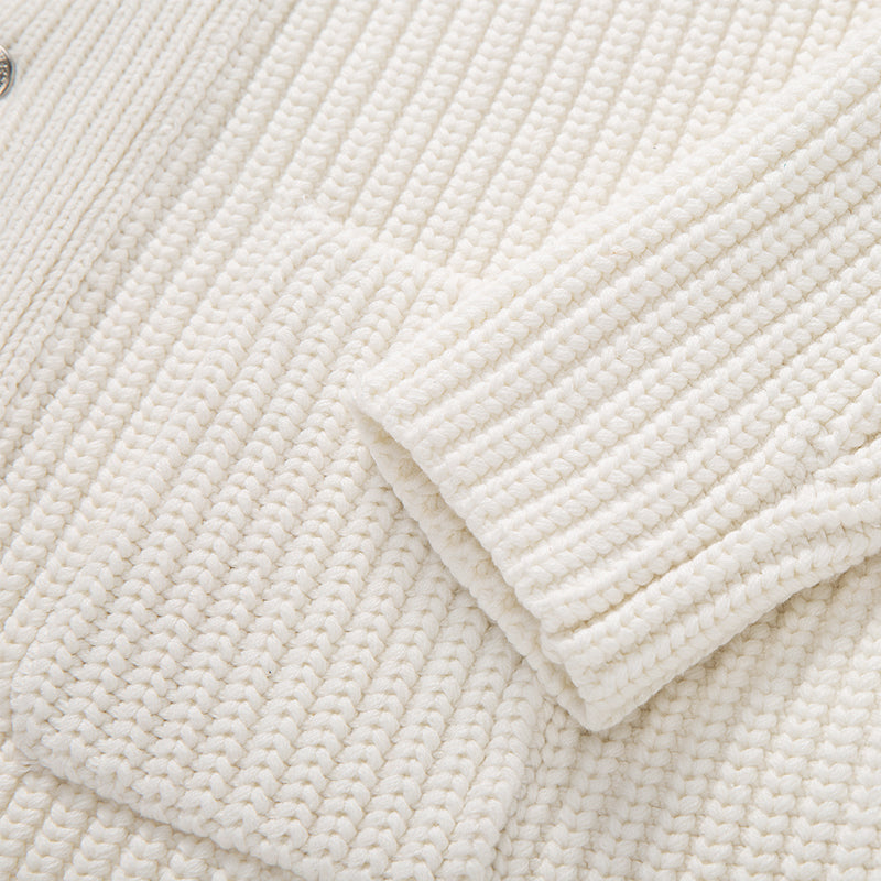 Knitted sweater coat