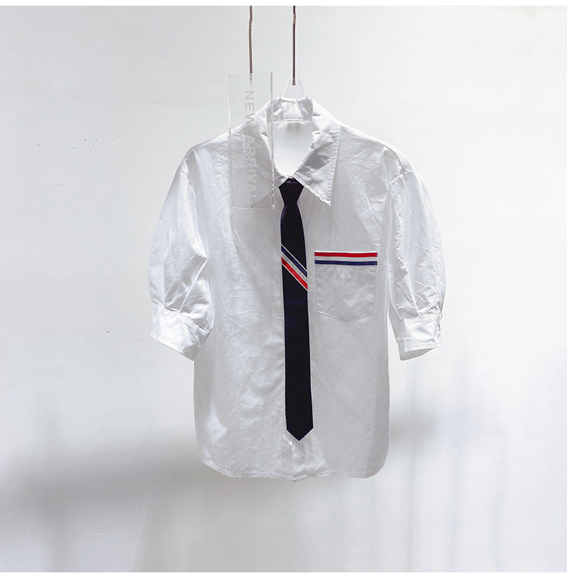 Tie short sleeves