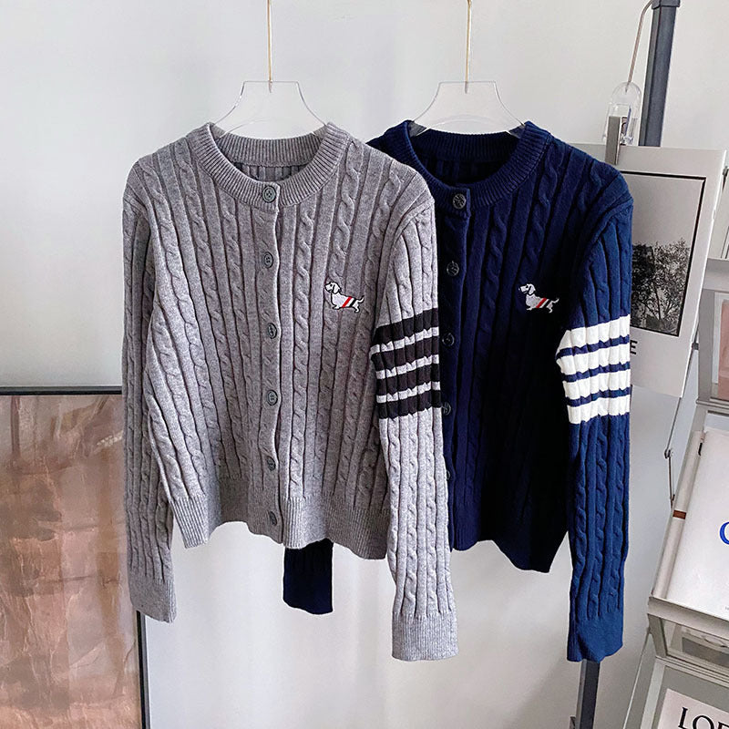 2025 Puppy Knitted Cardigan