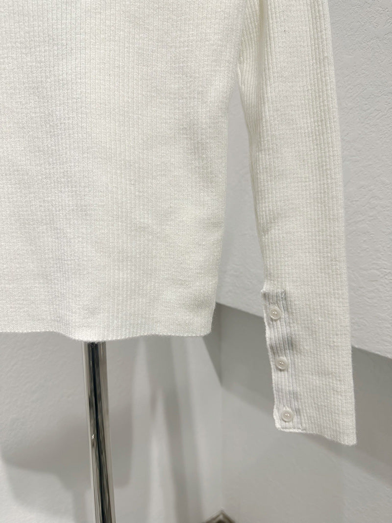 2025 Ribbon knitted sweater