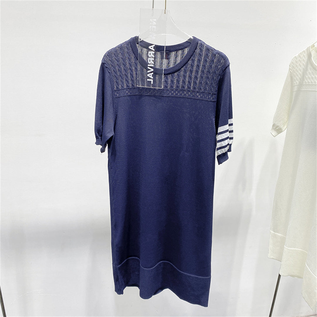 2025  Four-bar knit skirt