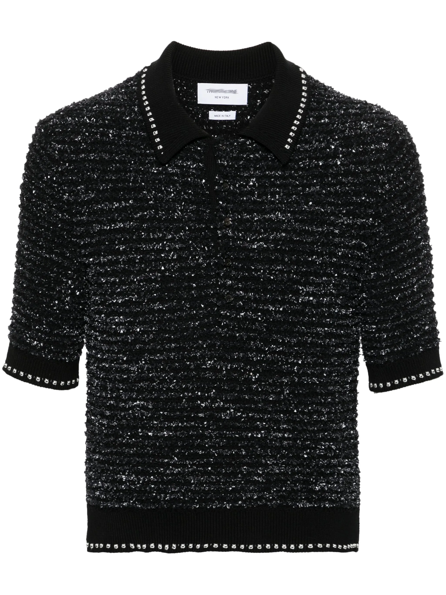 2025 Chunky knit polo shirt