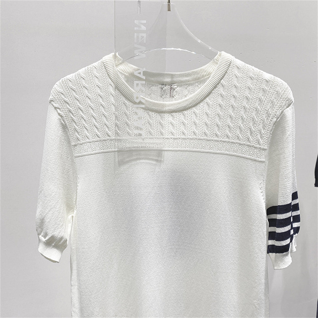 2025  Four-bar knit skirt