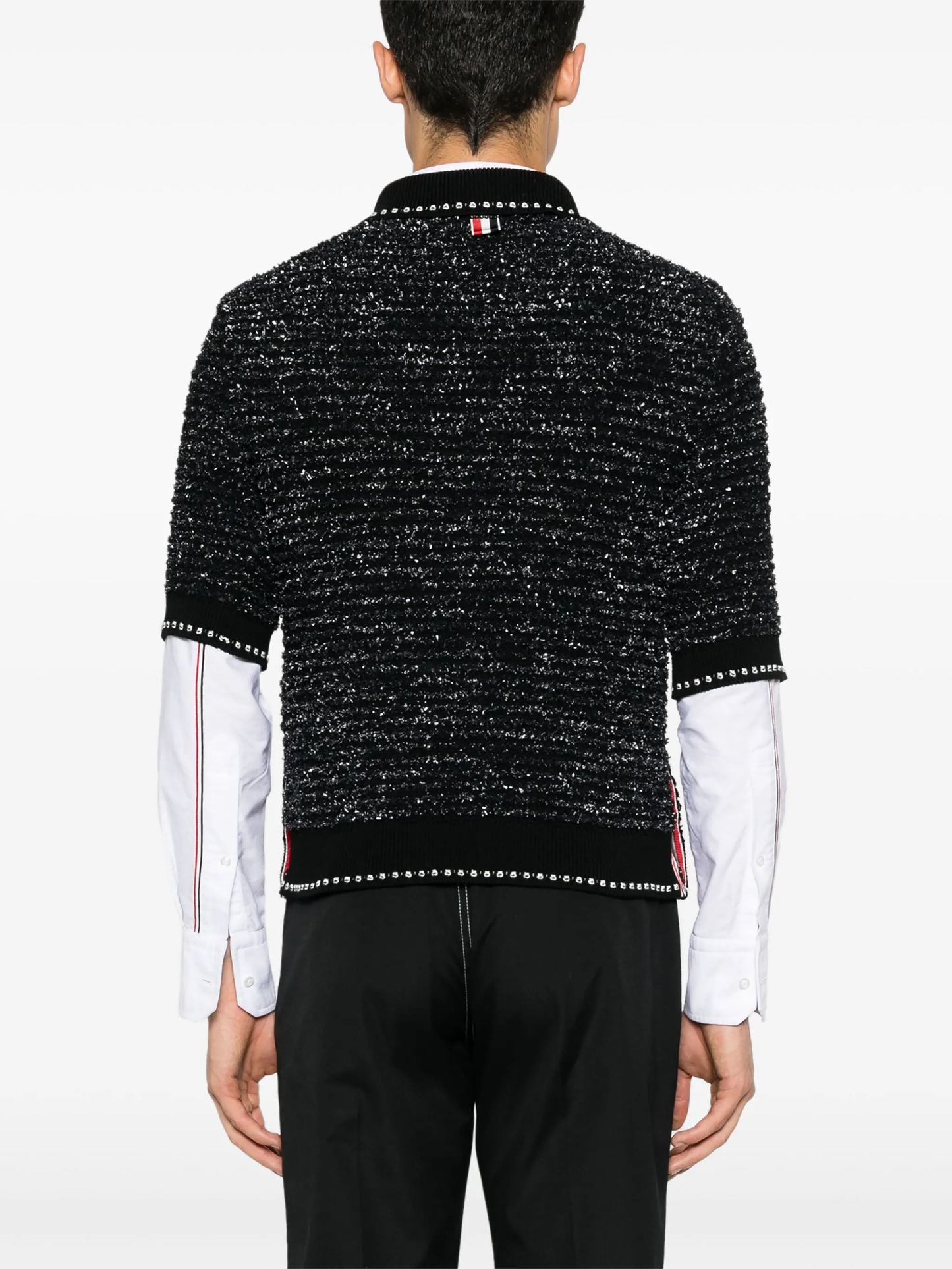 2025 Chunky knit polo shirt