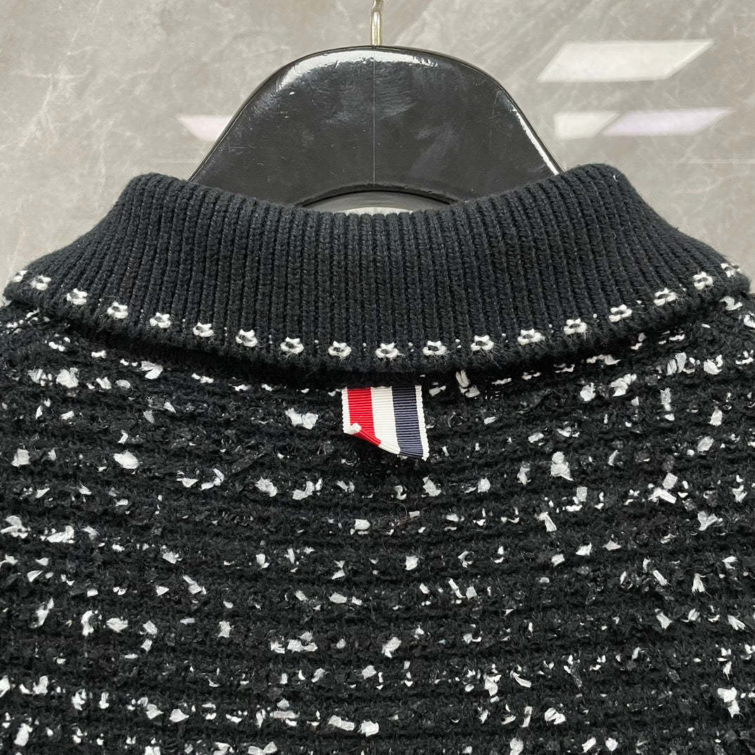 2025 Chunky knit polo shirt