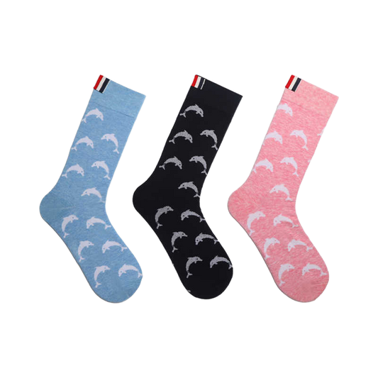2025Dolphin cotton socks