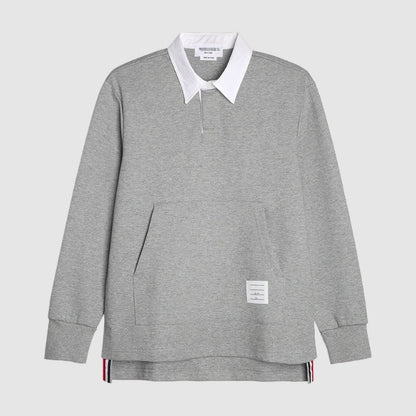 Polo-neck sweatshirt