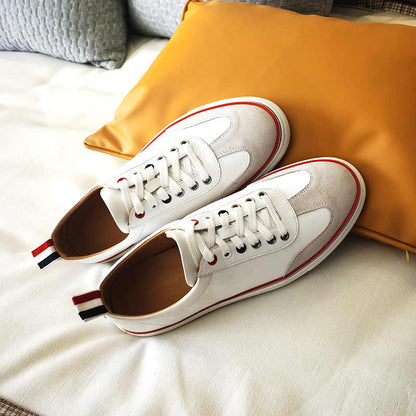 2025 Top-grade white leather shoes