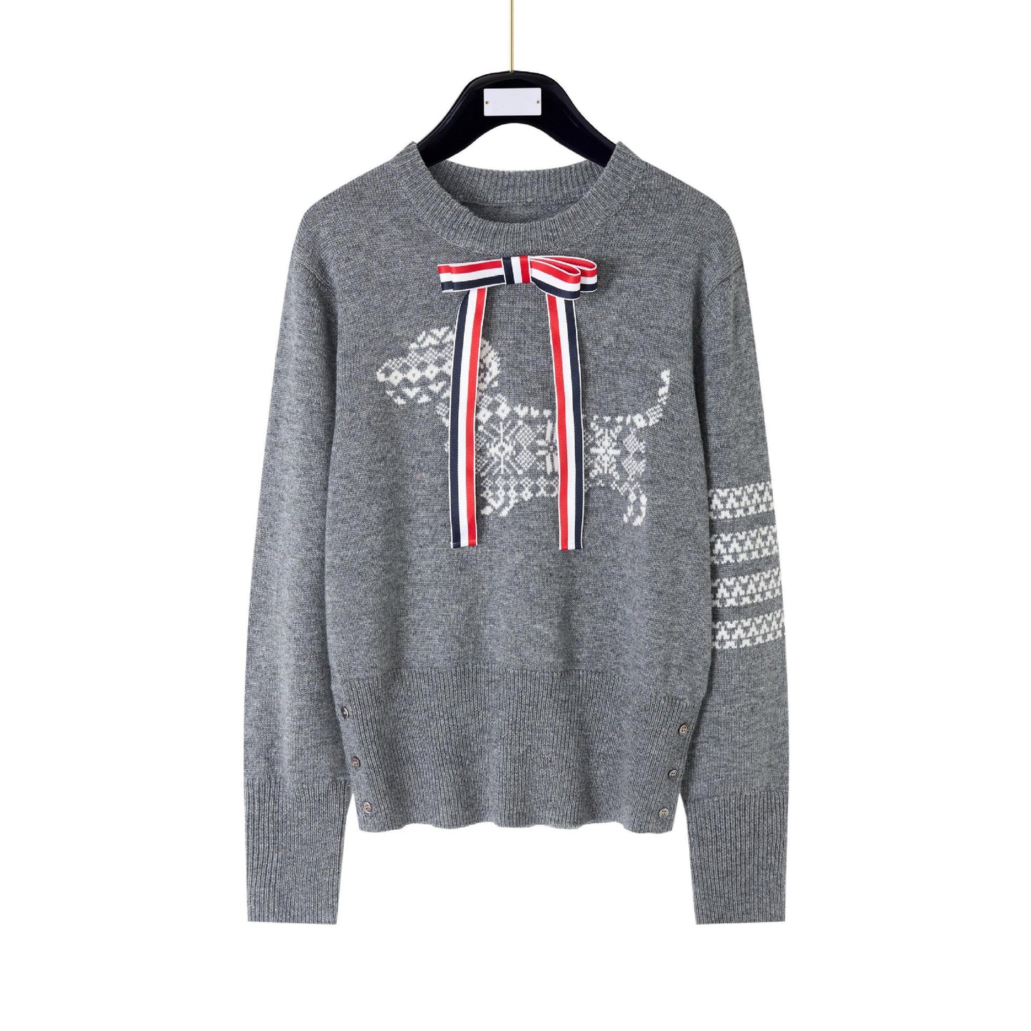 Snowflake dog knitted sweater