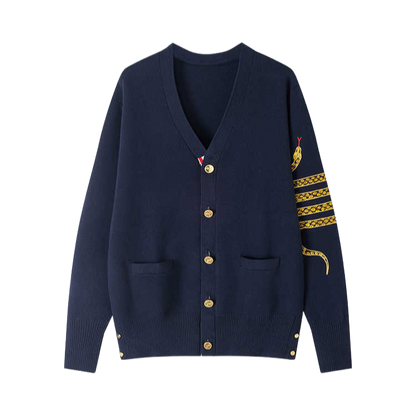 2025  Snake knit cardigan