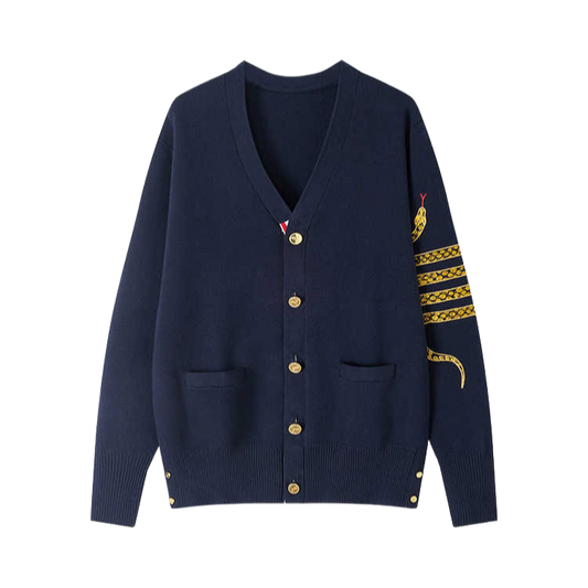 2025  Snake knit cardigan