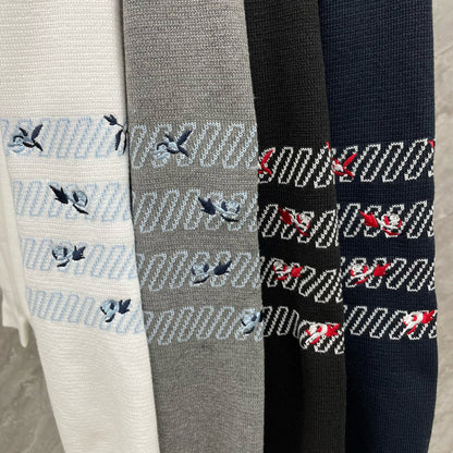 2025 Embroidered sweater