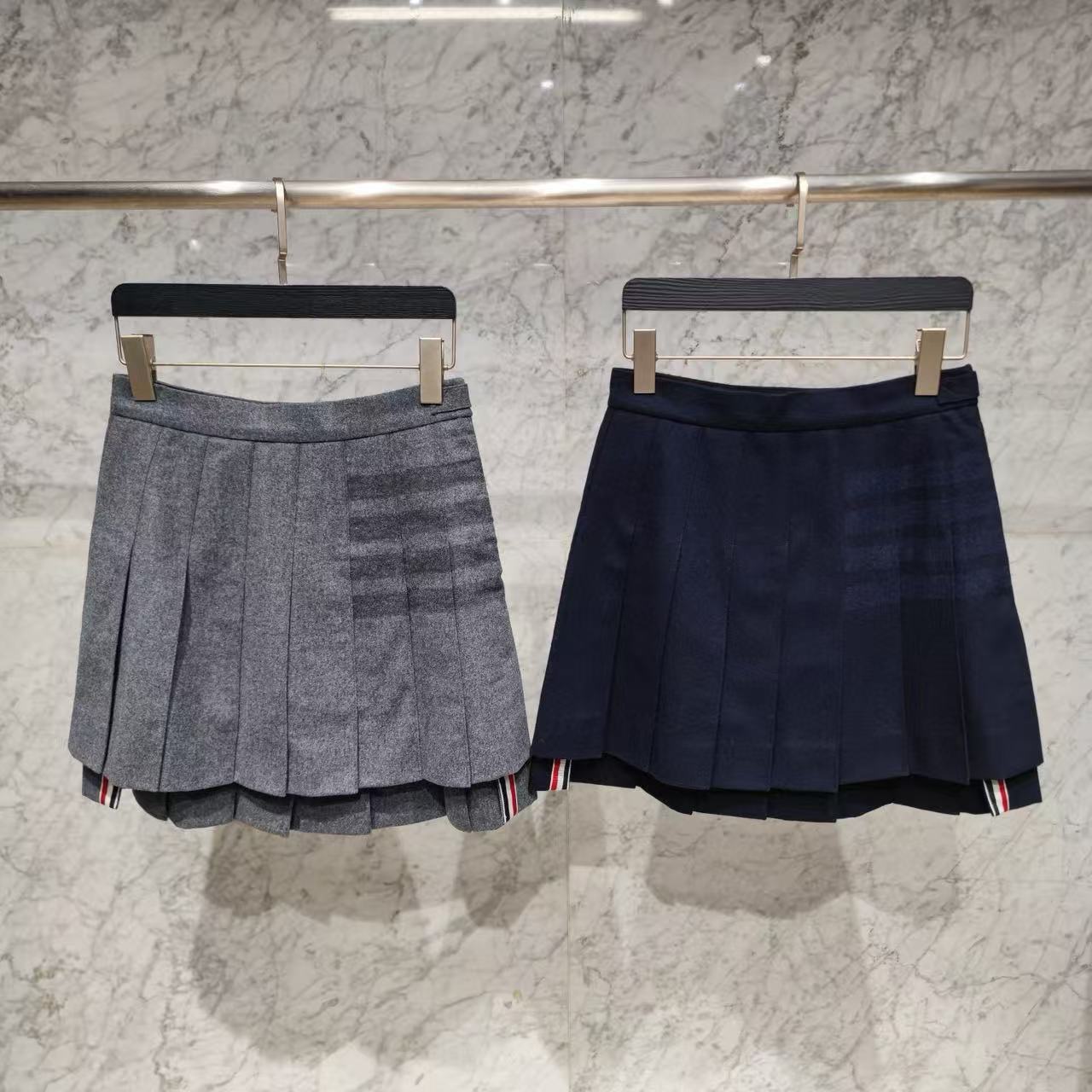2025 wool pleated skirt