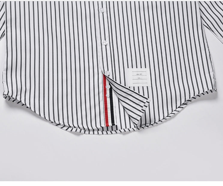 2025 striped business shirt