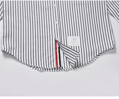 2025 striped business shirt