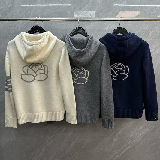 2025ss Thick hooded cardigan