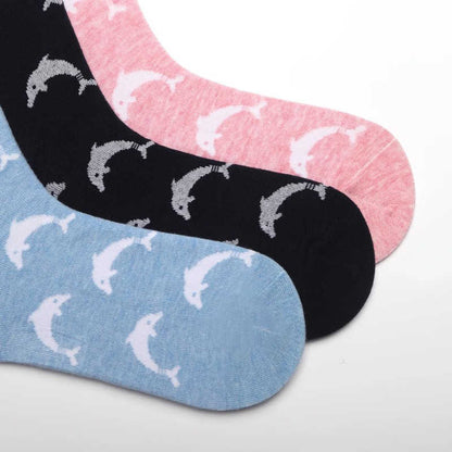 2025Dolphin cotton socks
