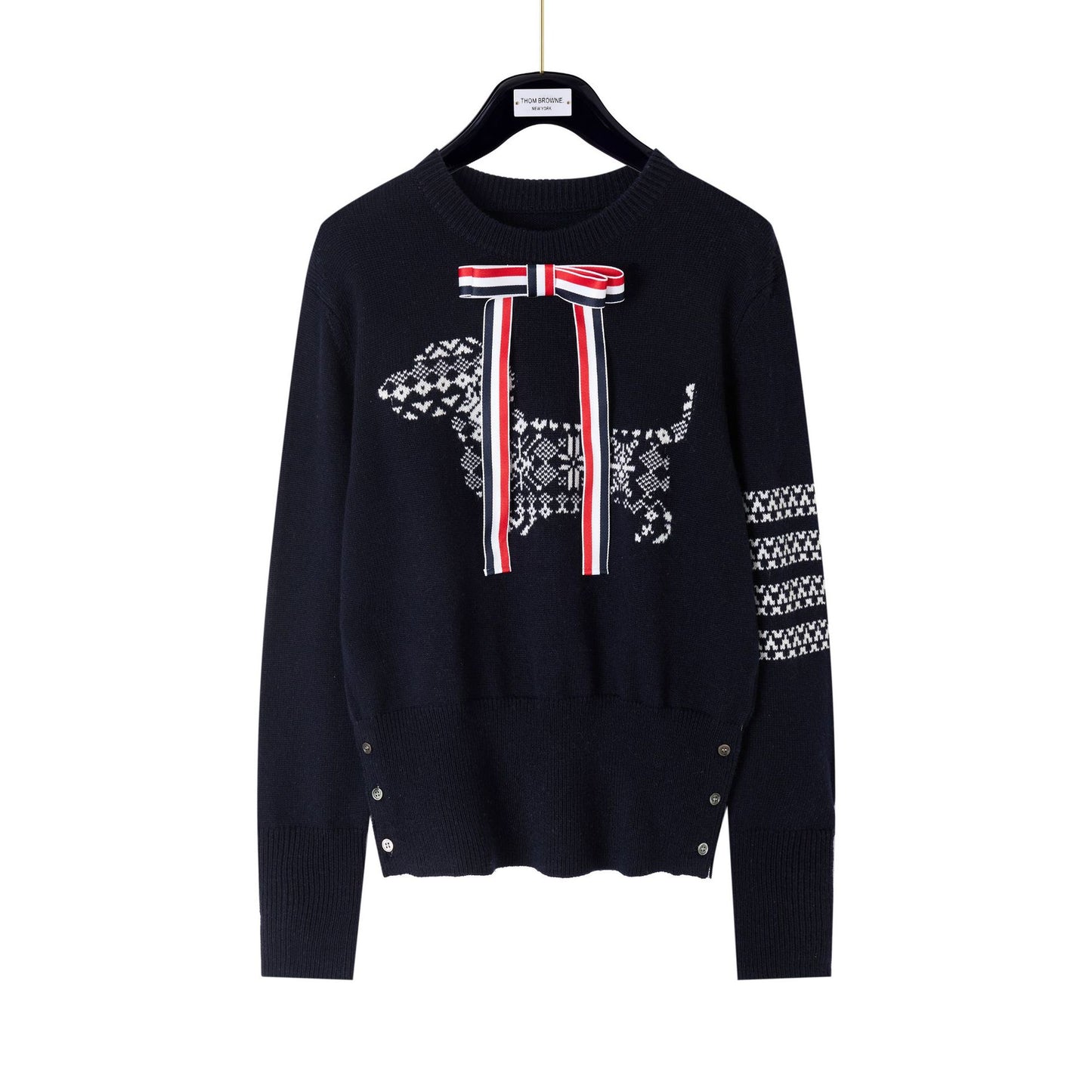 Snowflake dog knitted sweater