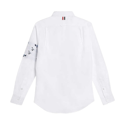 2025 Embroidered flower shirt