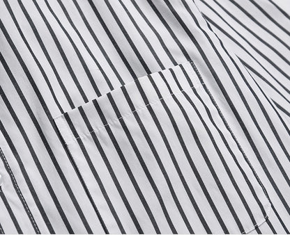 2025 striped business shirt