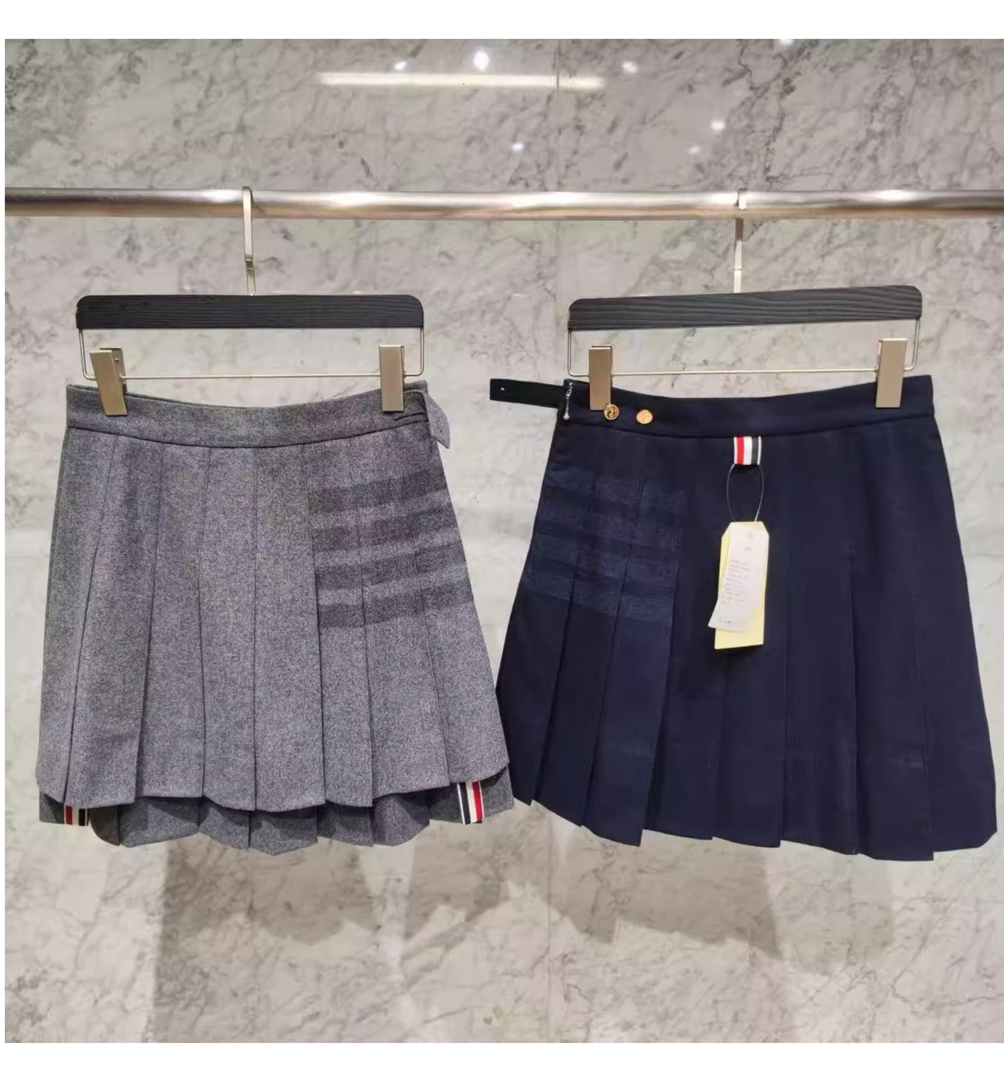 2025 wool pleated skirt