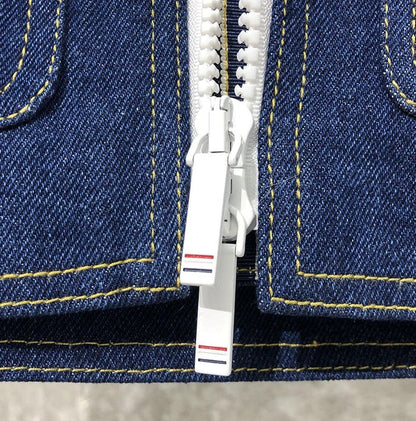 2025  Top-grade denim lambswool down jacket