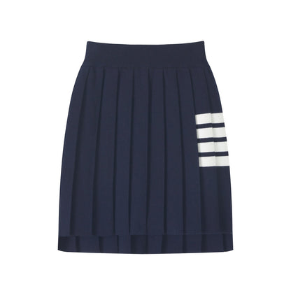 2025 knitted pleated skirt