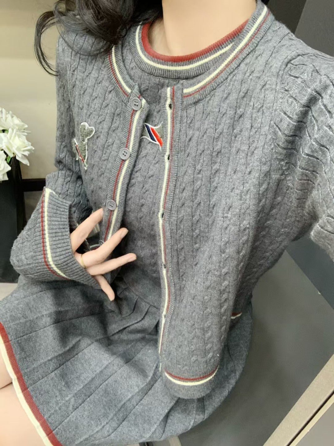 2025 Three-piece pleated skirt