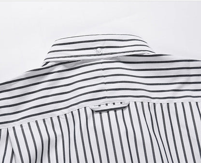2025 striped business shirt