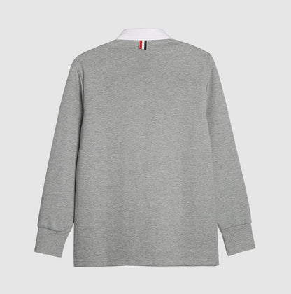Polo-neck sweatshirt