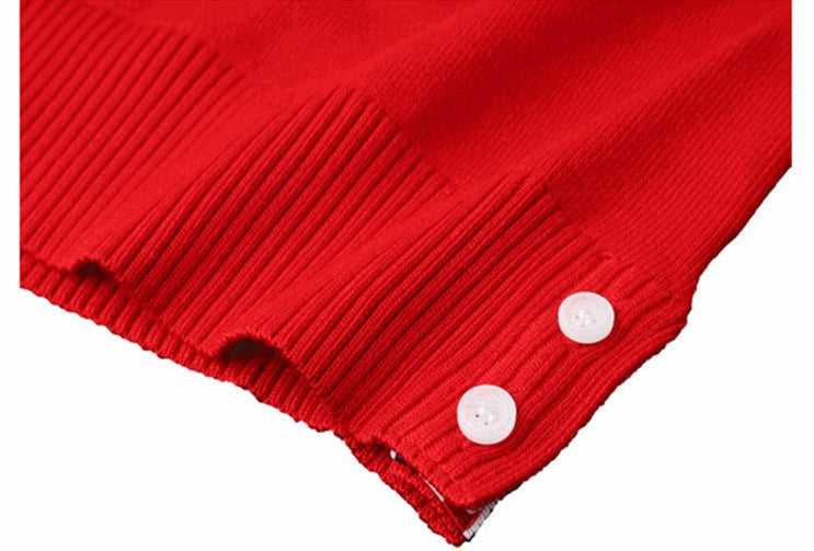 2025 Crew neck knitted sweater