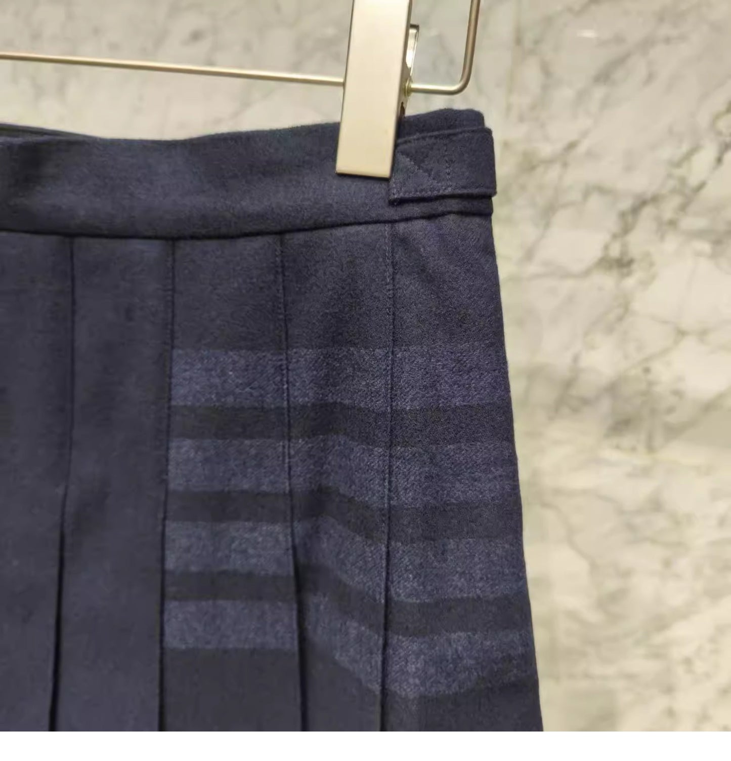 2025 wool pleated skirt