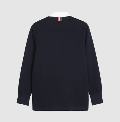 Polo-neck sweatshirt