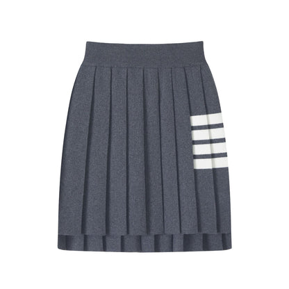 2025 knitted pleated skirt