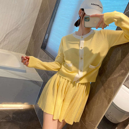 2025 Wool knit two-piece dress