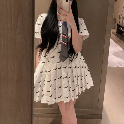 2025ss Puppy Tie Dress
